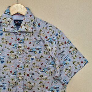 NWOT Charleston Threads Short Sleeve Button Down M
